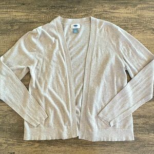 Tan Old Navy cardigan